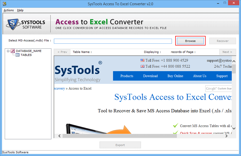 ms access mdb file download sample