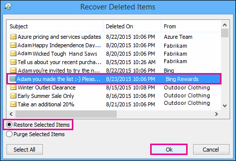 6: Restoring Deleted Outlook Data Files Manually