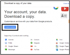 Import Google Takeout to G Suite