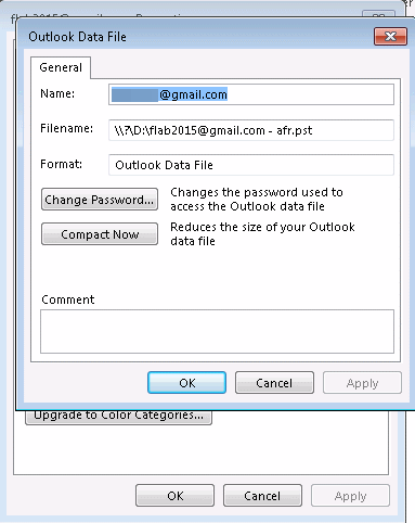 Rename PST File Display Name