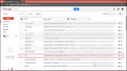 Login into Gmail