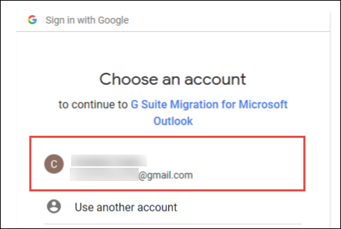 pst import gmail into permission allow grant step