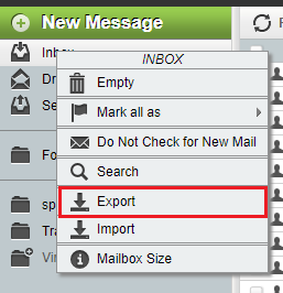 Export Horde Email to Outlook