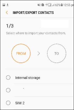 move contacts from Excel to Android Samsung