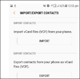import contacts from outlook to android