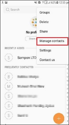 manage contacts
