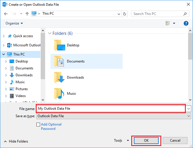 combine multiple pst files into one