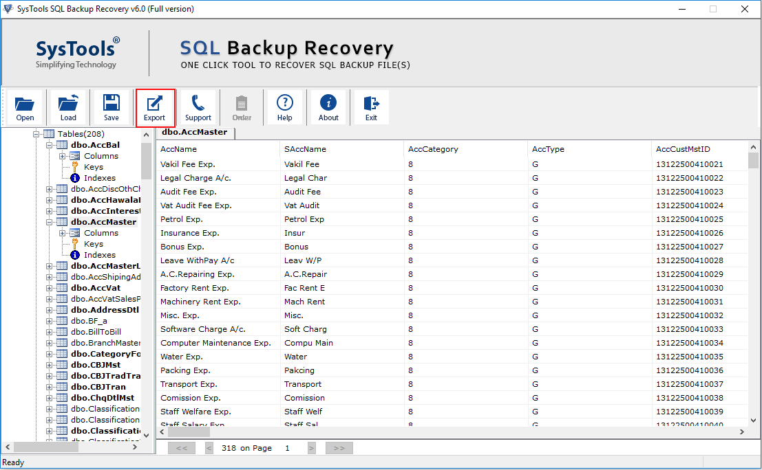 export-data-from-bak-file