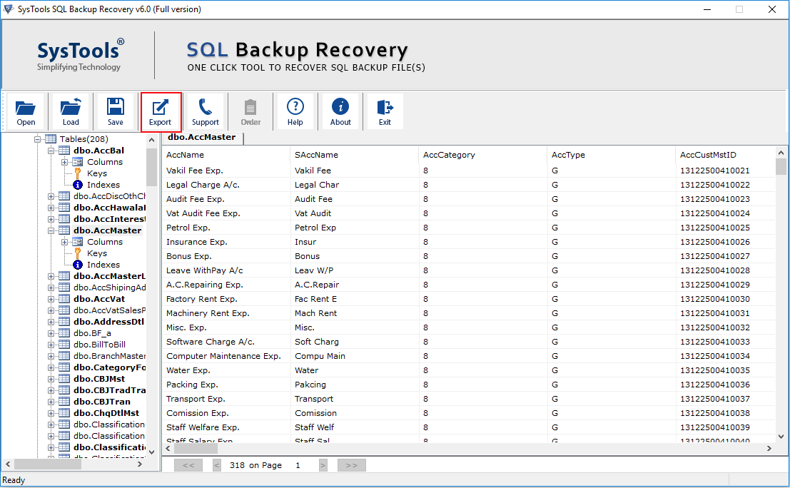 export-all-recovered-data