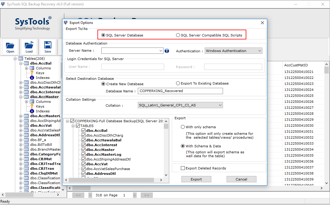 export-bak-file-to-sql-server-database