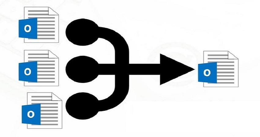 combine multiple pst files into one