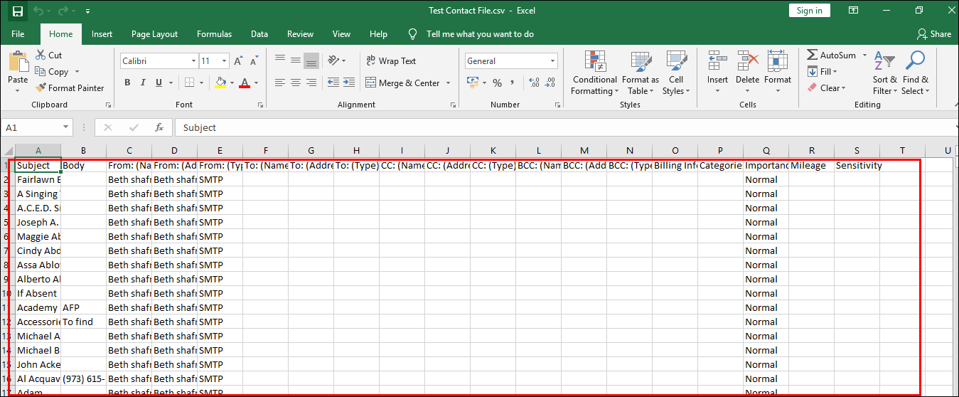 how to export contacts from outlook 2007