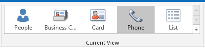 Select phone view to identify duplicates