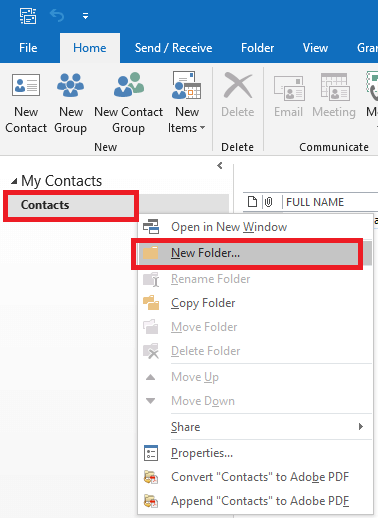 delete duplicate contacts in Microsoft Outlook