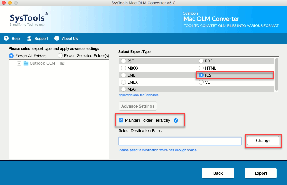 select file type