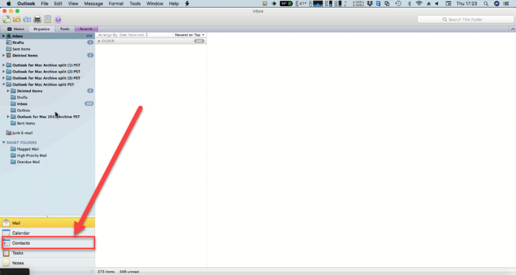 migrate outlook 2011 identity to new mac