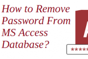 remove password from Access database