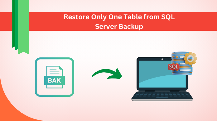 Restore Only One Table from SQL Server Backup