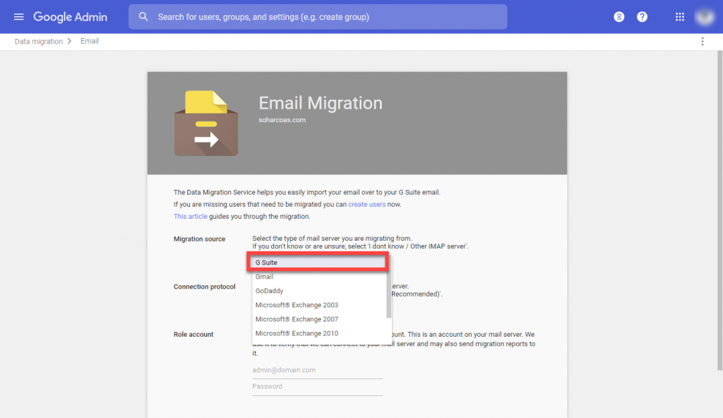 Migrate Email From One G Suite Account to Another