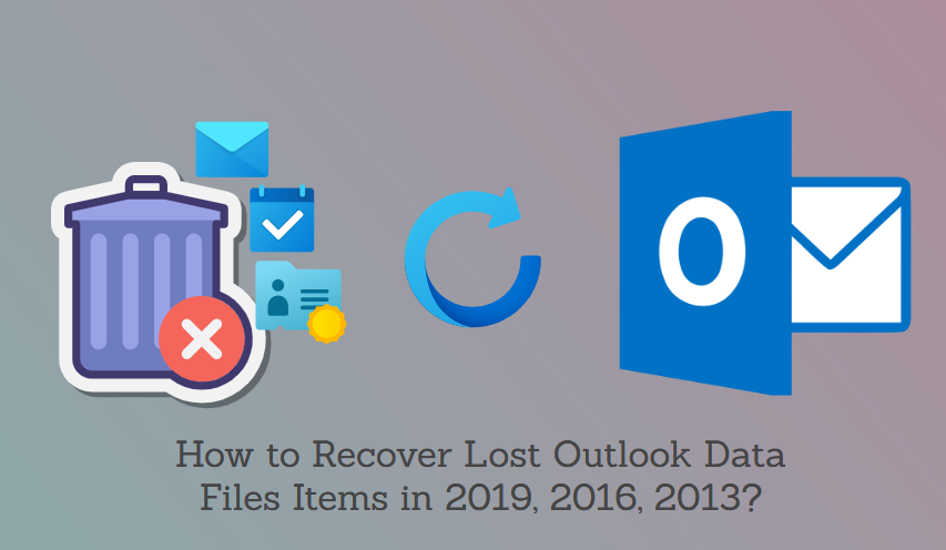 recover data items outlook