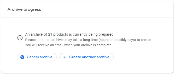 how to import google takeout to another google account