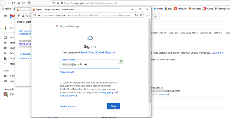 Gmail Shuttlecloud Migration