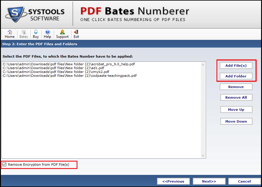 Add PDF files