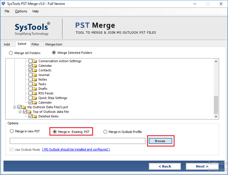 Merge Two PST Files