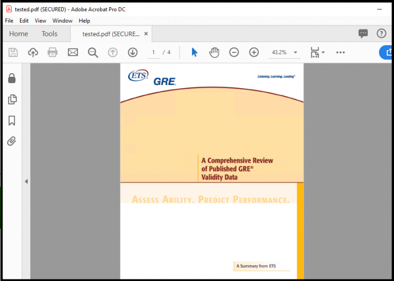 open pdf file