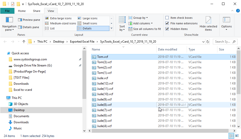 how to import contacts into outlook fom excel