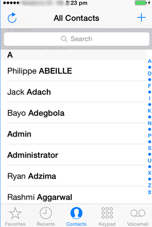 Excel Contacts to iPhone