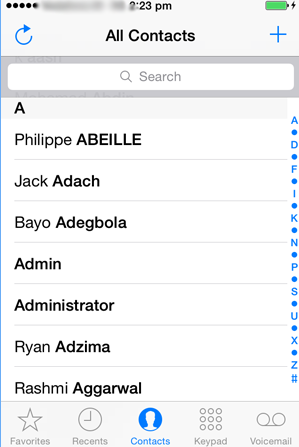 excel contacts to iphone