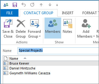 import Excel spreadsheet into Outlook Contact Group