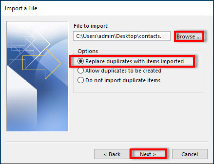 no longer unable to add CSV in Outlook