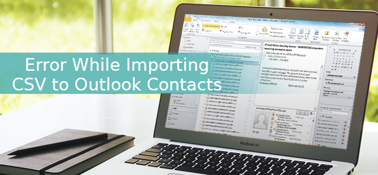 problem importing contacts into outlook