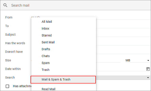 how to restore permanently deleted mail in gmail