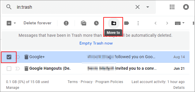 how do i recover deleted emails from gmail