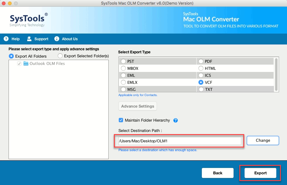 Export Mac Outlook Contacts 