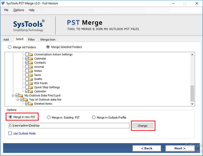 Merge Two Archive PST Files