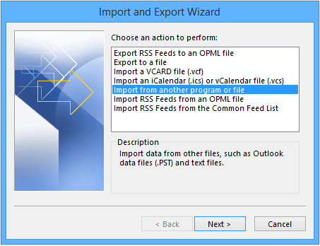 import from another program or file