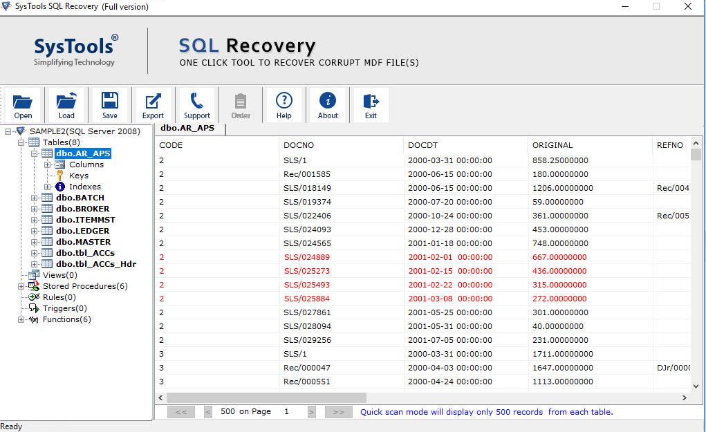 Preview Database Items