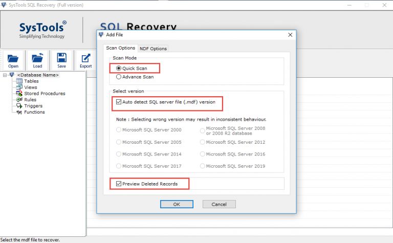 how to recover deleted data in sql server