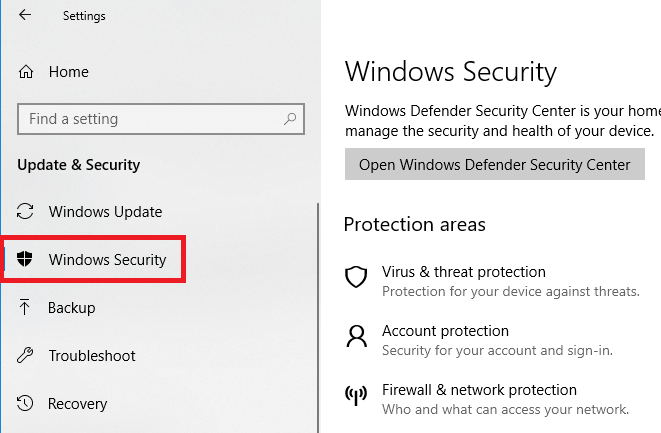 Windows Security