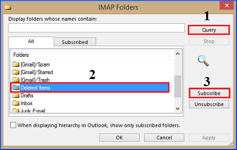 the deleted items folder is unavailable outlook 2010