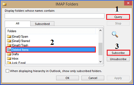 Subscribe for The Deleted Items Folder is Unavailable Issue