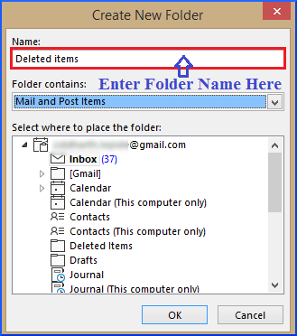 the deleted items folder is unavailable outlook 2010