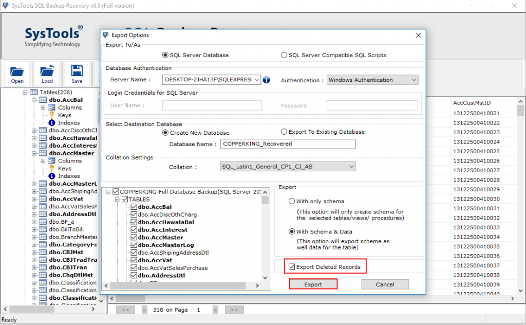 Reinstate SQL Database from BAK File 