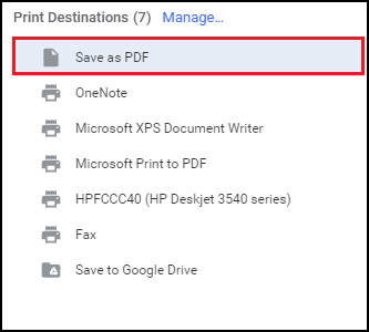 save Gmail email as PDF