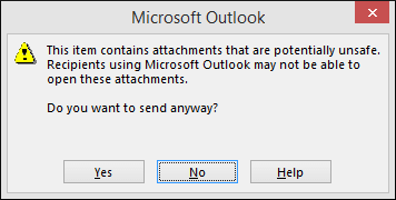 Unable to Open Blocked Attachments in Outlook 2013