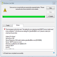 Windows Live Mail Error ID 0x800CCC79